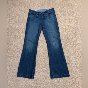 Vintage Gap Women’s Long And Lean Flare Bootcut Stretch Mid Rise Denim Jeans